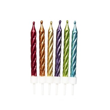 Rainbow Candles Metallic