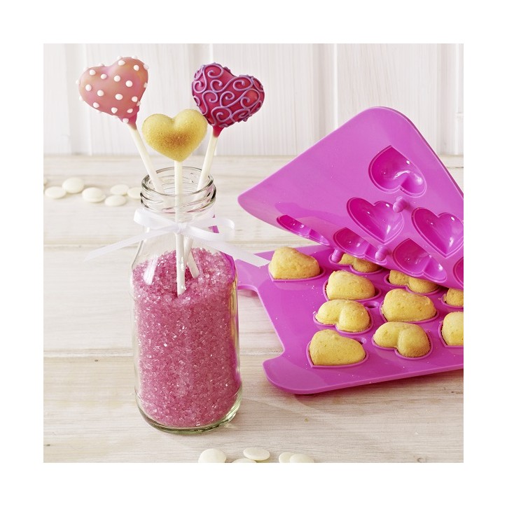 Birkmann Cake Pop Silikonform Herzli | Herzförmige Cake Pops für 18 Stück Birkmann Cake Pop Silikonform Herzli | Herzförmige Cake Pops für 18 Stück