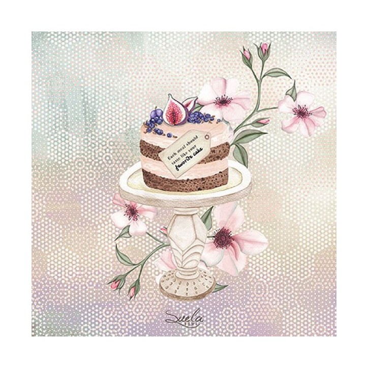 Ambiente Elegant Cake Napkins 20 Pack | FSC Paper Napkins 33x33 cm