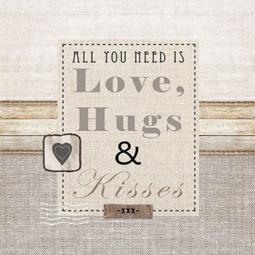 All you need is Love Napkins, 20pcs