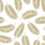 Ambiente Gold Palm Leaf Napkins, 20 pcs