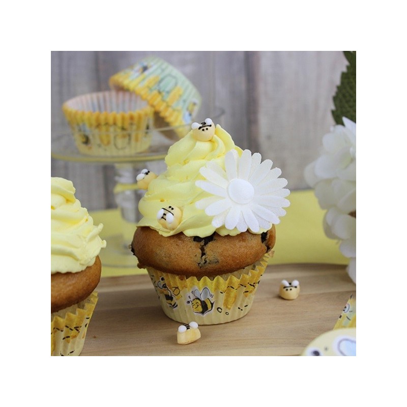 Decocino Sweet Bees Cupcake Cases, 50 pcs