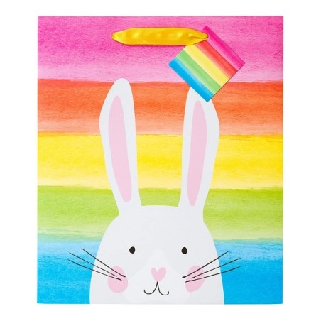 Giftbag Easter Rabbit and Rainbow