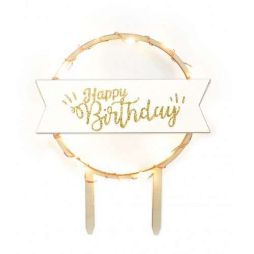 ScrapCooking LED Happy Birthday Cake Topper ScrapCooking LED Happy Birthday Cake Topper