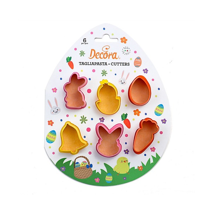 Decora Mini Easter Cookie Cutter Set 6 Pieces | Easter Cookie Cutters