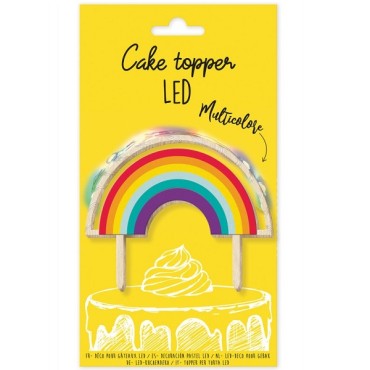 Rainbow LED Cake Topper