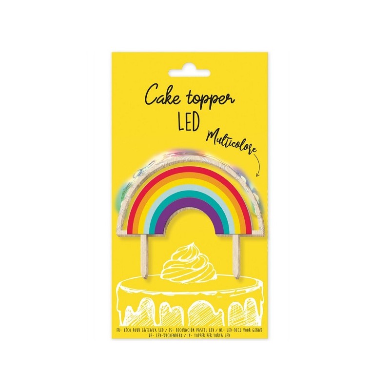 ScrapCooking LED Rainbow Cake Topper