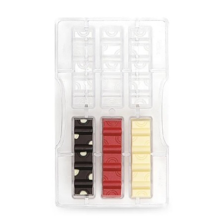 Decora Professional Barretta Chocolate Bar Mould Polycarbonate 6 Bars