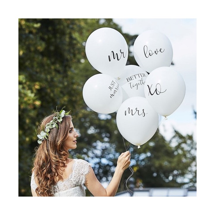 Ginger Ray Wedding Balloon Bundle 6 Pieces