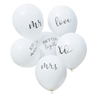 Hochzeitsluftballons Ginger Ray Slogan Balloons