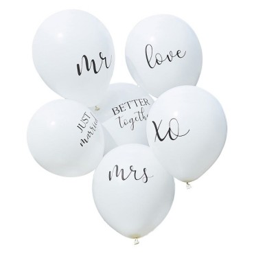 Ginger Ray White Wedding Balloons Bundle - Botanical Wedding BR-374