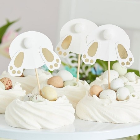 Hasenpopo Cupcake Topper - Ginger Ray Bunny Bum Cupcake Toppers HOP-116