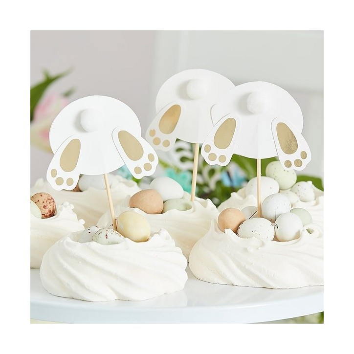 Ginger Ray Hasen Po Cupcake Toppers 6 Stück