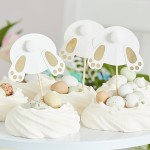 Ginger Ray Cupcake Toppers Bunny Bum, 6 pcs
