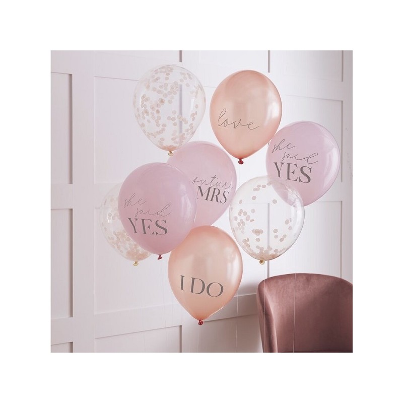 Ginger Ray Hen Party Balloon Bundle 8 pcs