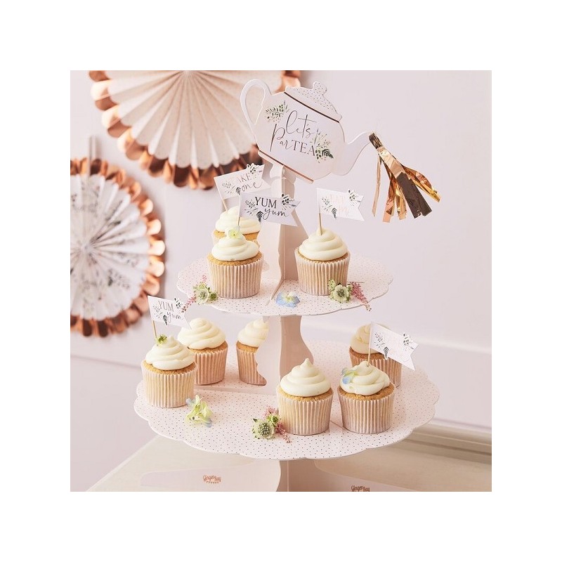 Ginger Ray 2-Tier Lets Partea Cake Stand