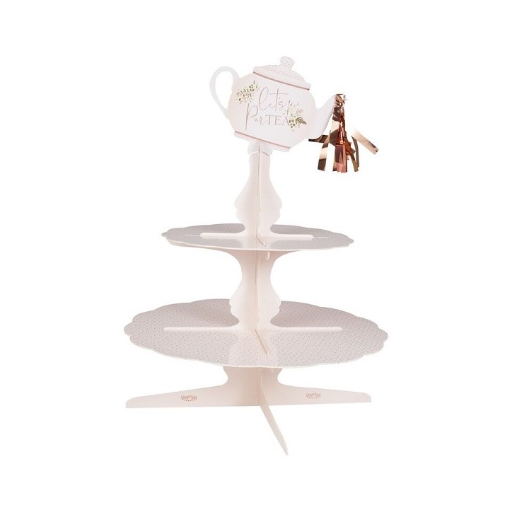 Ginger Ray Let's Partea 2 Tier Cupcake Stand