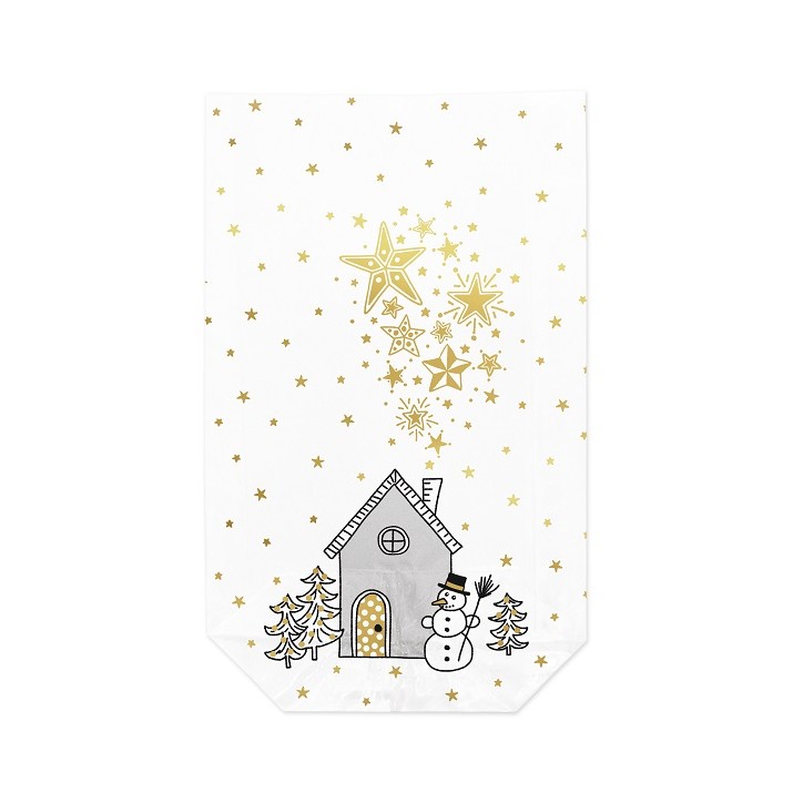 Zischka Winter House Cellophane Bags 14.5x23.5cm 10 Pieces