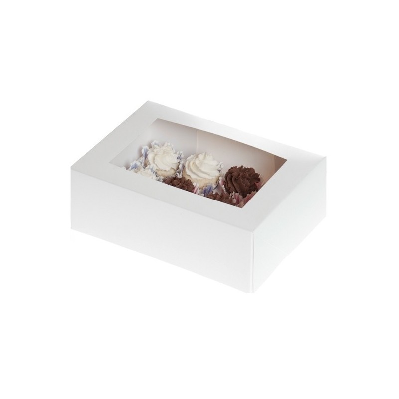 House of Marie 12 Mini Cupcake Box White, 2 pcs