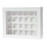 House of Marie 24 Mini Cupcake Box White, 2pcs