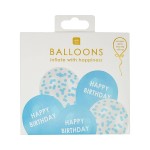 Talking Tables Blue Happy Birthday Balloon Medley, 5 pcs