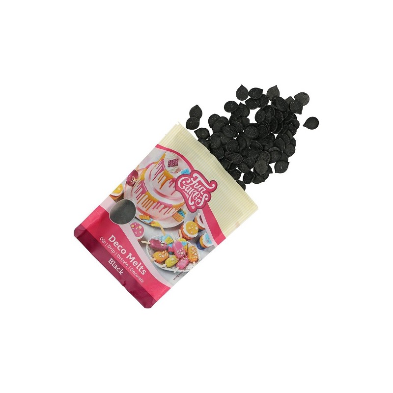 FunCakes Deco Melts Black, 250g