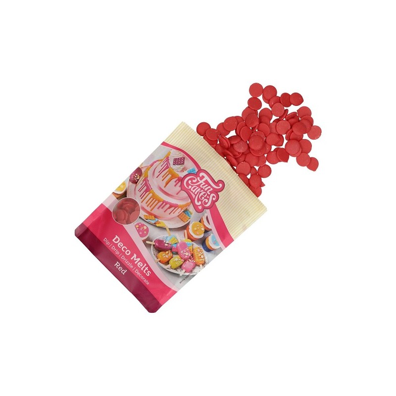 FunCakes Deco Melts Red, 250g