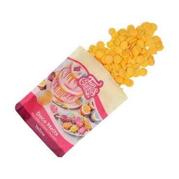 Gelbe Cake Pop Glasur - FunCakes Deco Melts Gelb F25115