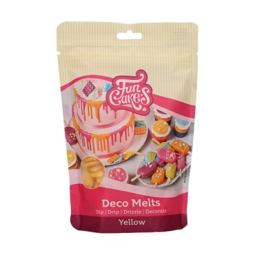 Yellow Candy Melts Coating - FunCakes Deco Melts Yellow 250g