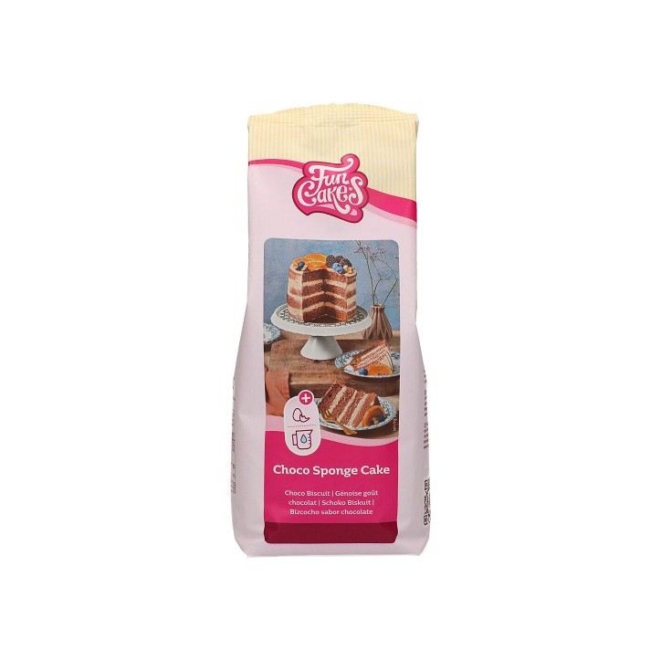 FunCakes Choco Biskuit Backmischung 1kg Schokoladen Biskuit