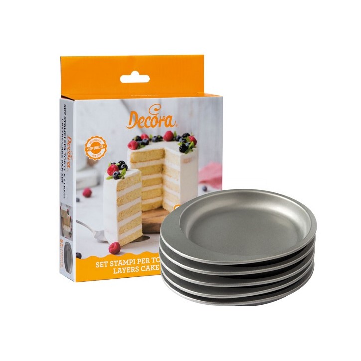 Decora Round Layers Cake Pan Set 15cm 5 Pieces