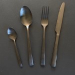 Bahne Cutlery Set Black Matt Stainless Steel, 16pcs