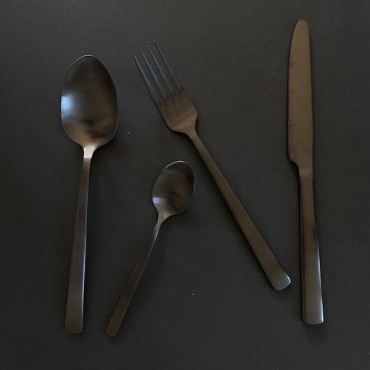 Bahne Cutlery Set Black Matt Stainless Steel, 16pcs