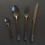 Bahne Cutlery Set Black Matt Stainless Steel, 16pcs