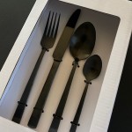 Bahne Cutlery Set Black Matt Stainless Steel, 16pcs