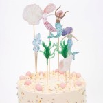 Meri Meri Mermaid Party Cake Topper, 8 pcs
