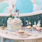 Meri Meri Mermaid Party Cake Topper, 8 pcs
