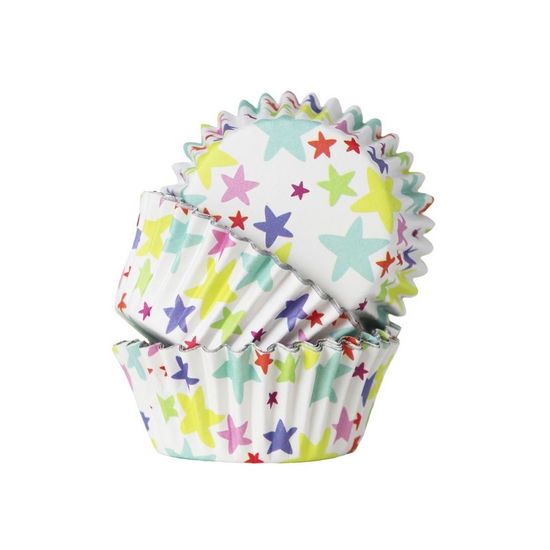 PME Star Blast Foil Cupcake Cases, 30 pcs