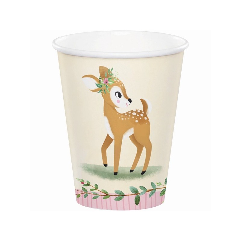 Anniversary House Deer Little One Papercups, 8pcs