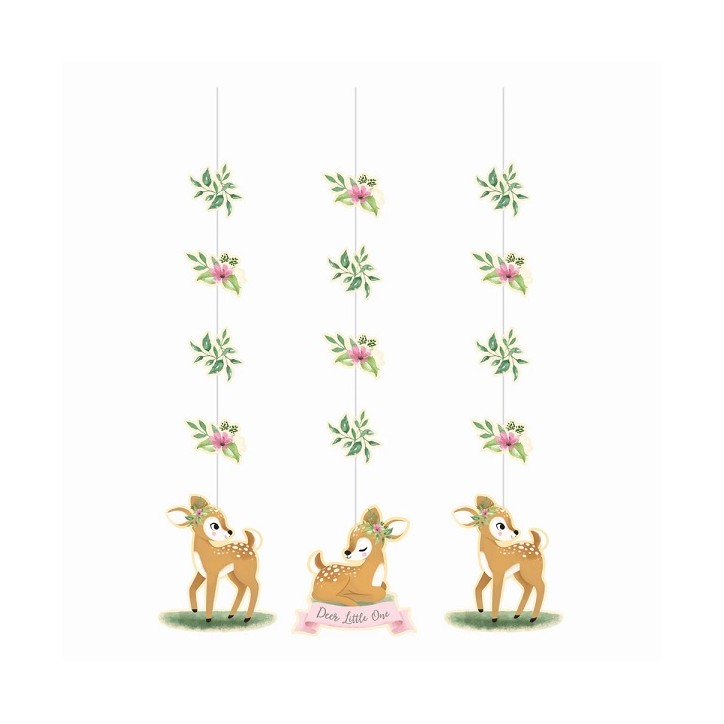 Anniversary House Deer Little One Hanging Decorations 3 Pieces