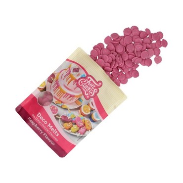 FunCakes Deco Melts Pink with Raspberry Flavour- 250g