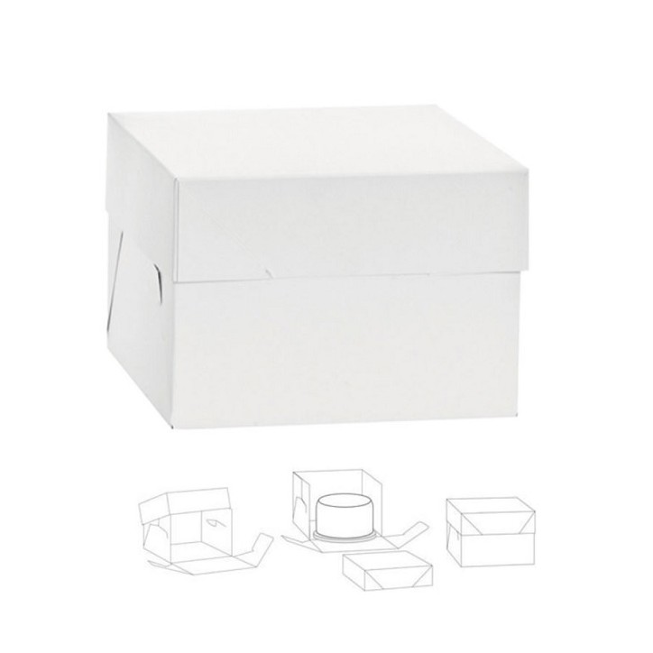 Decora White Cake Box 30.5 × 30.5 × 30 cm