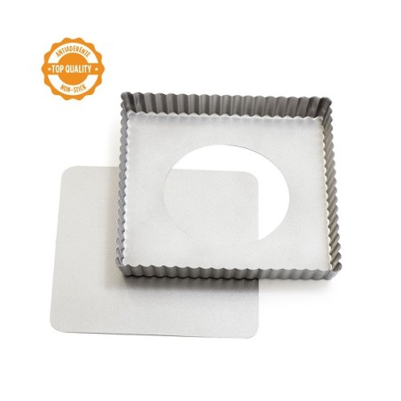 Decora Tarte Backform mit Hebeboden eckig 21 × 21 cm