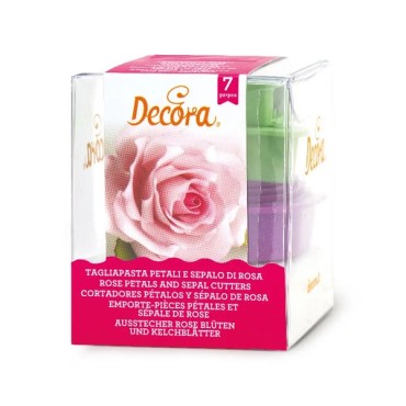 Decora Rose & Blütenkelch Ausstecher Set 7-Teilig