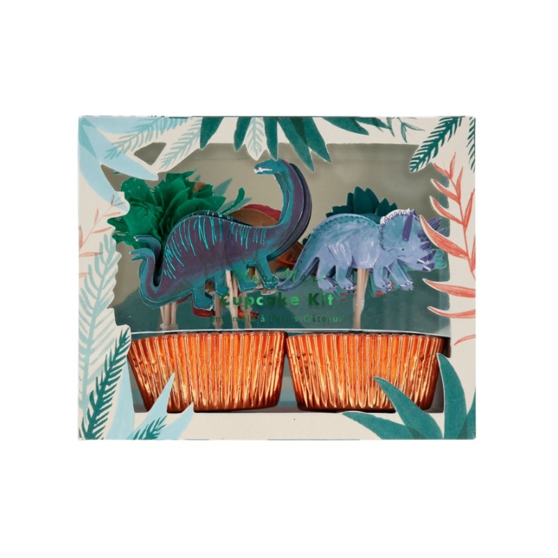 Meri Meri Dinosaur Kingdom Cupcake Kit 48-pcs