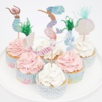 Meri Meri Meerjungfrau Party Cupcake Deko Set 48-teilig