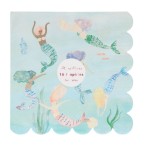 Meri Meri Mermaid Party Napkins, 16 pcs