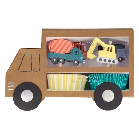 Construction Vehicles Cupcake Kit, Meri Meri