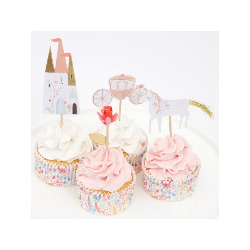 Meri Meri Magical Princess Party Cupcake Deko Set 48-teilig