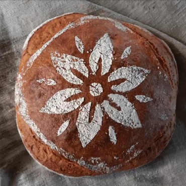Bread Stencil Flower